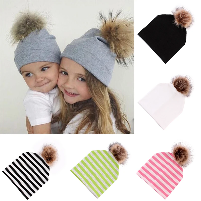 Baby Hat Faux Fur Baby Cap Cotton Pompom Bobble Hat For Kids Winter Boys And Girls Caps Artificial Fur Children's Hats 8C1348
Baby Hat Faux Fur Baby Cap Cotton Pompom Bobble Hat For Kids Winter Boys And Girls Caps Artificial Fur Children's Hats 8C1348