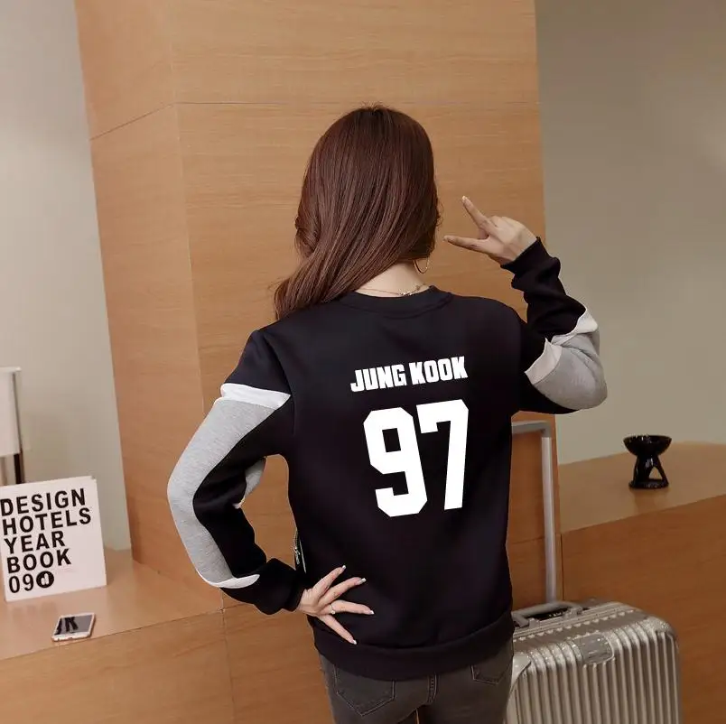 Kpop EXO GOT7 jin suga Autumn Winter Baseball Uniform Jacket High Quality Hoody Sweatshirt k-pop harajuku tops hoodies coat
Kpop EXO GOT7 jin suga Autumn Winter Baseball Uniform Jacket High Quality Hoody Sweatshirt k-pop harajuku tops hoodies coat