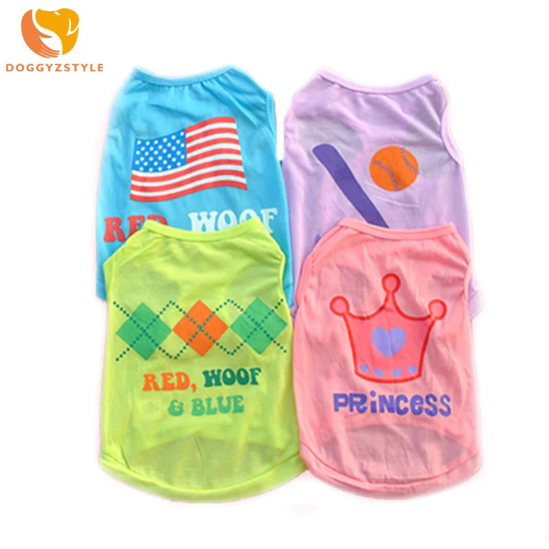 Pet Puppy Summer Breathable Print Vest Small Medium Dog Cat Clothing Polyester T-shirt Apparel For Teddy Chihuahua DOGGYZSTYLE
Pet Puppy Summer Breathable Print Vest Small Medium Dog Cat Clothing Polyester T-shirt Apparel For Teddy Chihuahua DOGGYZSTYLE