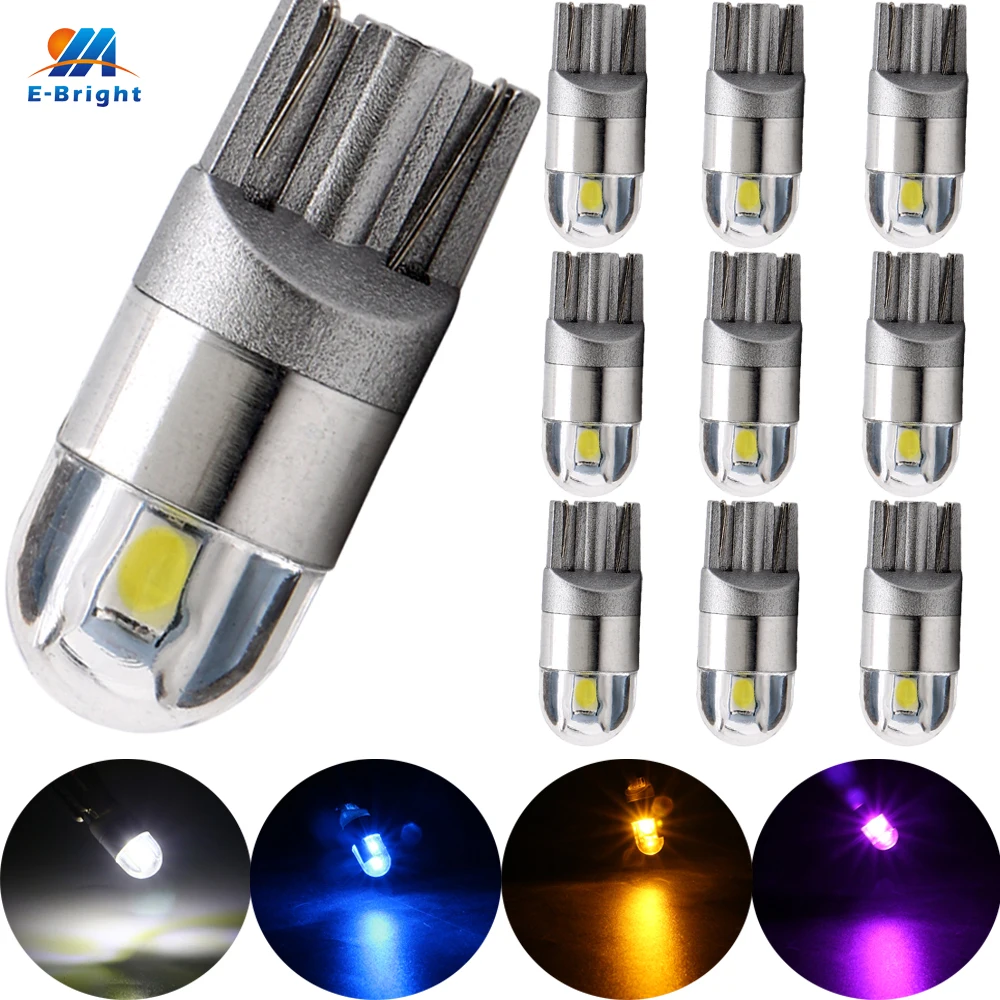 YM E-Bright 10PCS 12V T10 3030 2 SMD 194 168 W5W LED Width Light 200 Lumens Clerance Auto Lamp Car Bulb Mix Colors
YM E-Bright 10PCS 12V T10 3030 2 SMD 194 168 W5W LED Width Light 200 Lumens Clerance Auto Lamp Car Bulb Mix Colors