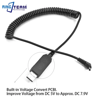 Spiral USB Cable Adapter Replace CA PS700 Work With DC 5V 2A-3A Power Bank Fit DC Coupler DR-E5 DR-E8 DR-E10 DR-50 DR-80 DR-700
Spiral USB Cable Adapter Replace CA PS700 Work With DC 5V 2A-3A Power Bank Fit DC Coupler DR-E5 DR-E8 DR-E10 DR-50 DR-80 DR-700