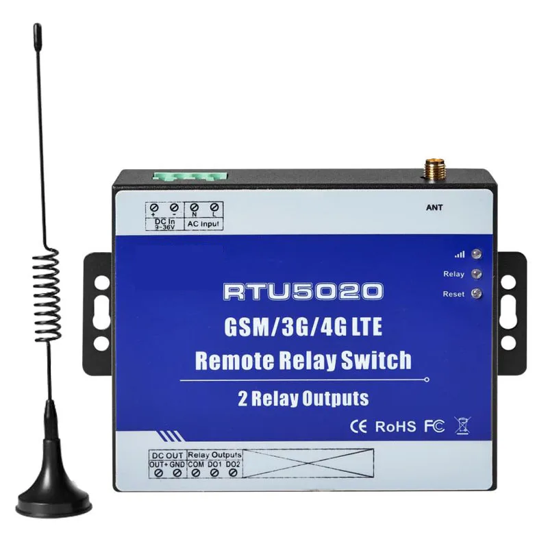 Modbus TCP RTU Remote Relay Switches Supports SMS APP Web Control for Street Light Water Pump Monitoring
Modbus TCP RTU Remote Relay Switches Supports SMS APP Web Control for Street Light Water Pump Monitoring