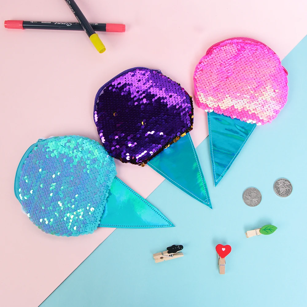 Cute Gift Ice Cream Cartoon Sequins Coin Purse For Girls Women Fashion Crossbody Bag Children Sling Colorful Money Wallet Purse
Cute Gift Ice Cream Cartoon Sequins Coin Purse For Girls Women Fashion Crossbody Bag Children Sling Colorful Money Wallet Purse