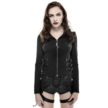 Black Woman Punk Zipper Sexy Skinny Coat Holow-Out Wings Coat With Coat Halter Bandage Casual Zipper Jacket
Black Woman Punk Zipper Sexy Skinny Coat Holow-Out Wings Coat With Coat Halter Bandage Casual Zipper Jacket
