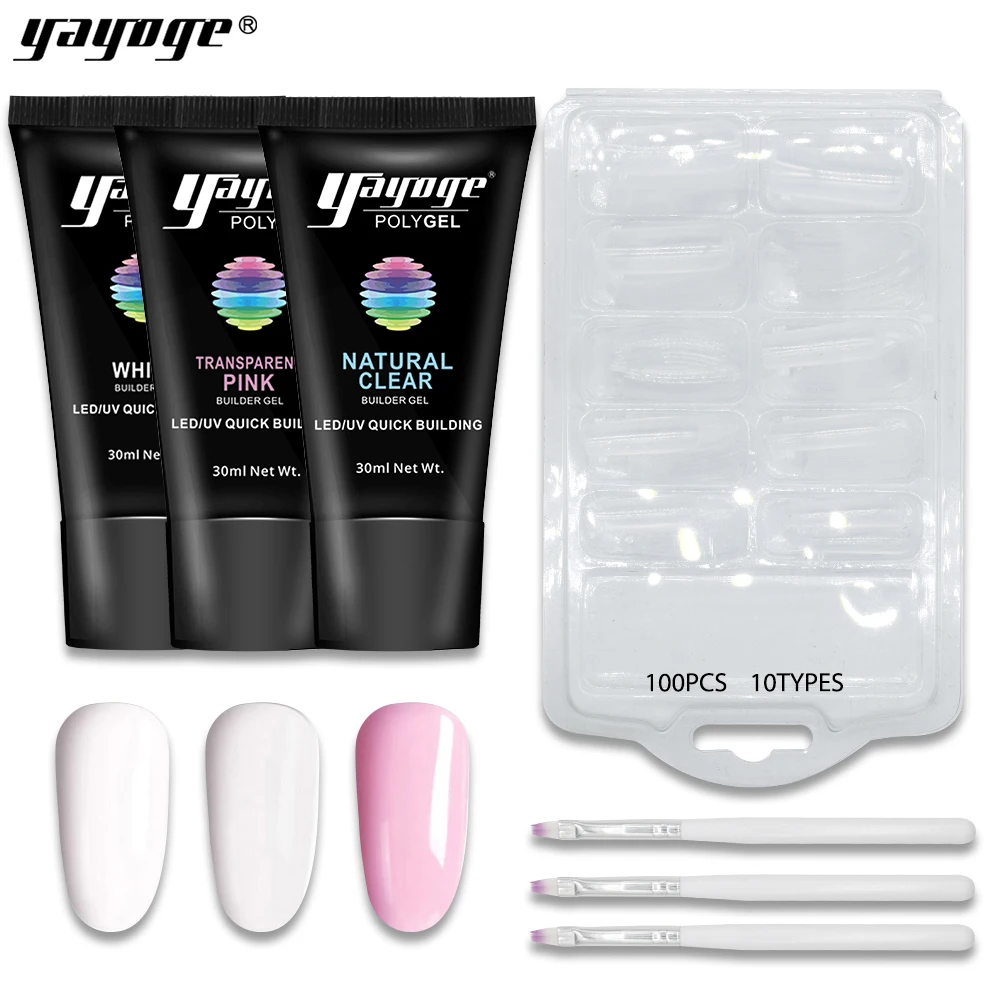 Yayoge Builder Poly Gel Varnish Nail Polish Art LED UV gel For Nails Extensions a Set Of Gel Varnishes Polygel Kit
Yayoge Builder Poly Gel Varnish Nail Polish Art LED UV gel For Nails Extensions a Set Of Gel Varnishes Polygel Kit