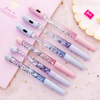 1 Pcs Korea Creative Fairy Bar Gel Pen Lovely Girl Student Magic Colorful LED Light Quicksand Pen Kawaii School Supplies
1 Pcs Korea Creative Fairy Bar Gel Pen Lovely Girl Student Magic Colorful LED Light Quicksand Pen Kawaii School Supplies