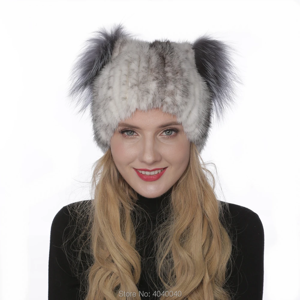 Bravalucia Hot Sale Natural Mink Fur Hat for Women Winter Bomber Hats Knitted Caps Silver Fox Pompom Elastic Hat Women Casquette
Bravalucia Hot Sale Natural Mink Fur Hat for Women Winter Bomber Hats Knitted Caps Silver Fox Pompom Elastic Hat Women Casquette