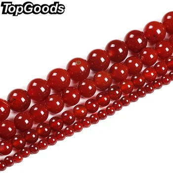 TopGoods Wholesale Natural Red Agate Onyx Loose Stone Beads Charms Bracelet Jewelry Accessories 4 6 8 10 12 14mm
TopGoods Wholesale Natural Red Agate Onyx Loose Stone Beads Charms Bracelet Jewelry Accessories 4 6 8 10 12 14mm