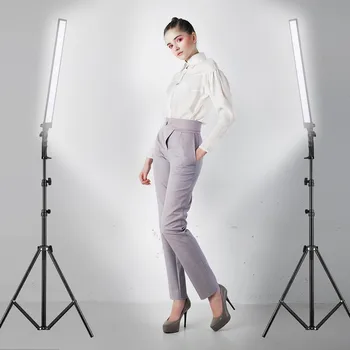 Andoer 60cm/23.6in Handheld LED Lighting Kit Dimmable Photography LED Video Light Handheld Fill-in Light Bar with Light Stand 
Andoer 60cm/23.6in Handheld LED Lighting Kit Dimmable Photography LED Video Light Handheld Fill-in Light Bar with Light Stand