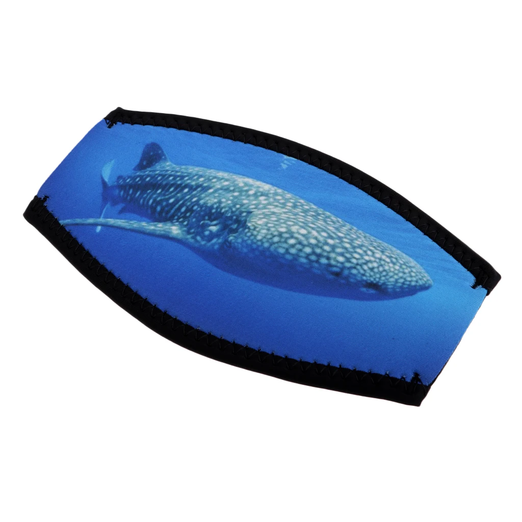 Adjustable Scuba Diving Snorkeling Mask Strap Cover Water Sports Replacement for Water Sports Underwater Whale Pattern