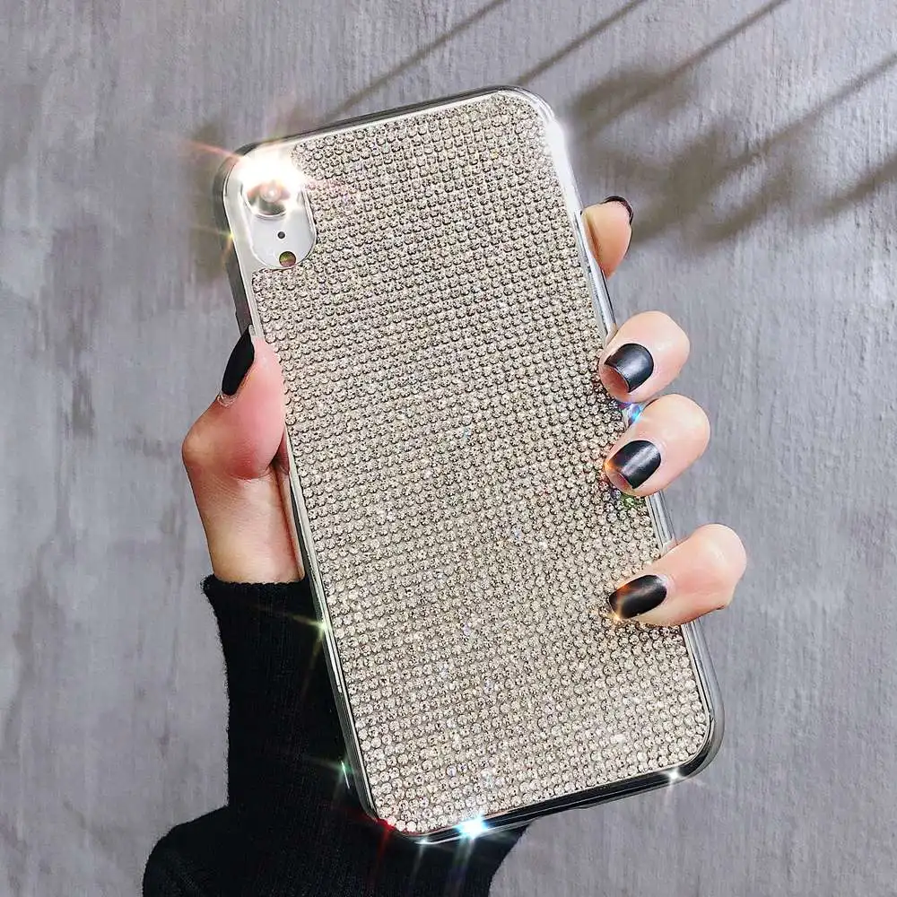 Luxury Bling Diamond Plating Phone Case For iPhone 8 7 6 6s Plus X XR XS Max Full Rhinestone Soft Silicone TPU Cover Fundas
Luxury Bling Diamond Plating Phone Case For iPhone 8 7 6 6s Plus X XR XS Max Full Rhinestone Soft Silicone TPU Cover Fundas