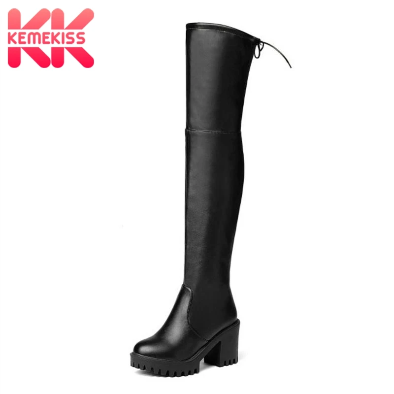 KemeKissWomen Winter Boots Platform Shoes Woman Thick Heels Warm Over The Knee Boots Fashion Sexy Ladies Footwear Size 34-43
KemeKissWomen Winter Boots Platform Shoes Woman Thick Heels Warm Over The Knee Boots Fashion Sexy Ladies Footwear Size 34-43