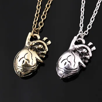 Wholesale Vintage Anatomical Heart Pendant Necklace Anatomy Jewelry Women Men Science Biology Gift for Doctor Medical Student
Wholesale Vintage Anatomical Heart Pendant Necklace Anatomy Jewelry Women Men Science Biology Gift for Doctor Medical Student