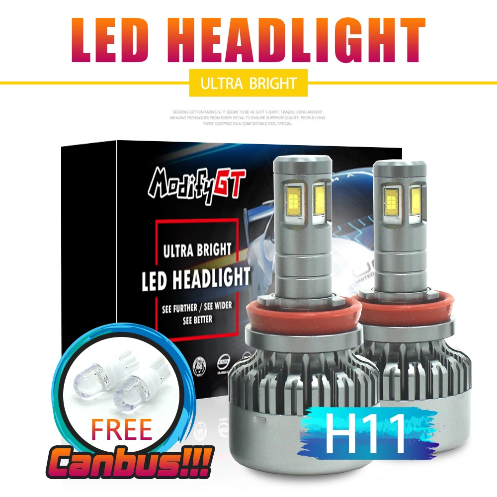Modifygt V10 H7 led H4 led H8/H9/H11 H15 8000LM 36W 12V Car led light Headlight auto CANBUS beams car accessories
Modifygt V10 H7 led H4 led H8/H9/H11 H15 8000LM 36W 12V Car led light Headlight auto CANBUS beams car accessories
