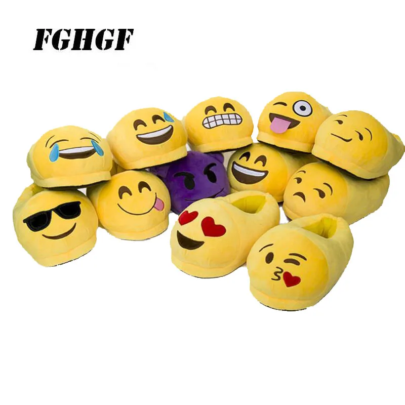 Slippers qq expression cartoon plush slippers Smiley face shit demon whole heel household slippers Warm cotton Parent-child drag
Slippers qq expression cartoon plush slippers Smiley face shit demon whole heel household slippers Warm cotton Parent-child drag