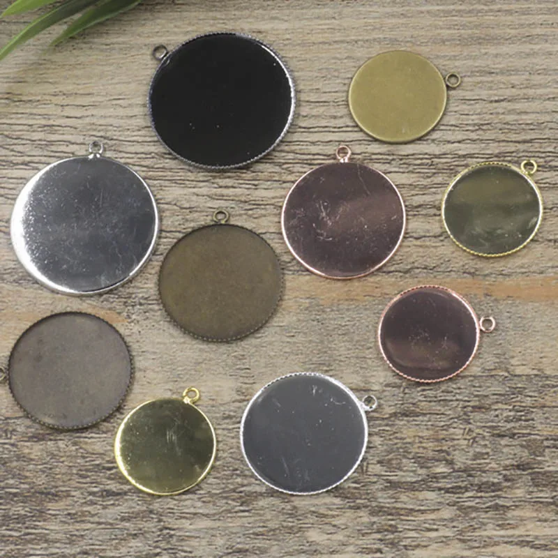 20pcs Round Glass Cabochon Base 20/25/30mm Gem Pendant Setting Blank Cameo Tray DIY Findings for Necklace&Bracelet Charms Making
20pcs Round Glass Cabochon Base 20/25/30mm Gem Pendant Setting Blank Cameo Tray DIY Findings for Necklace&Bracelet Charms Making