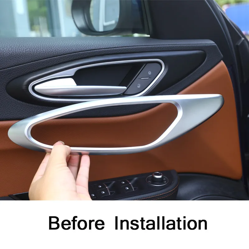 New! For Alfa Romeo Giulia 2017 Car-styling ABS Chrome Car Interior Door Handle Frame Cover Trim Auto Accessories 4pcs
New! For Alfa Romeo Giulia 2017 Car-styling ABS Chrome Car Interior Door Handle Frame Cover Trim Auto Accessories 4pcs