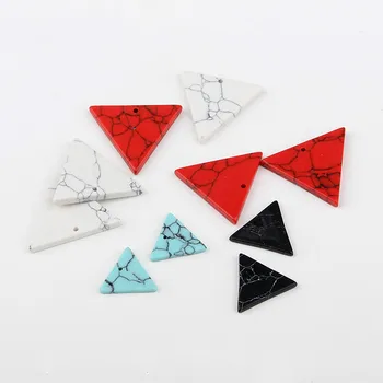 Natural white, green, red and black triangle single hole material bag DIY hand-made Korean jewelry earrings pendants accessories
Natural white, green, red and black triangle single hole material bag DIY hand-made Korean jewelry earrings pendants accessories