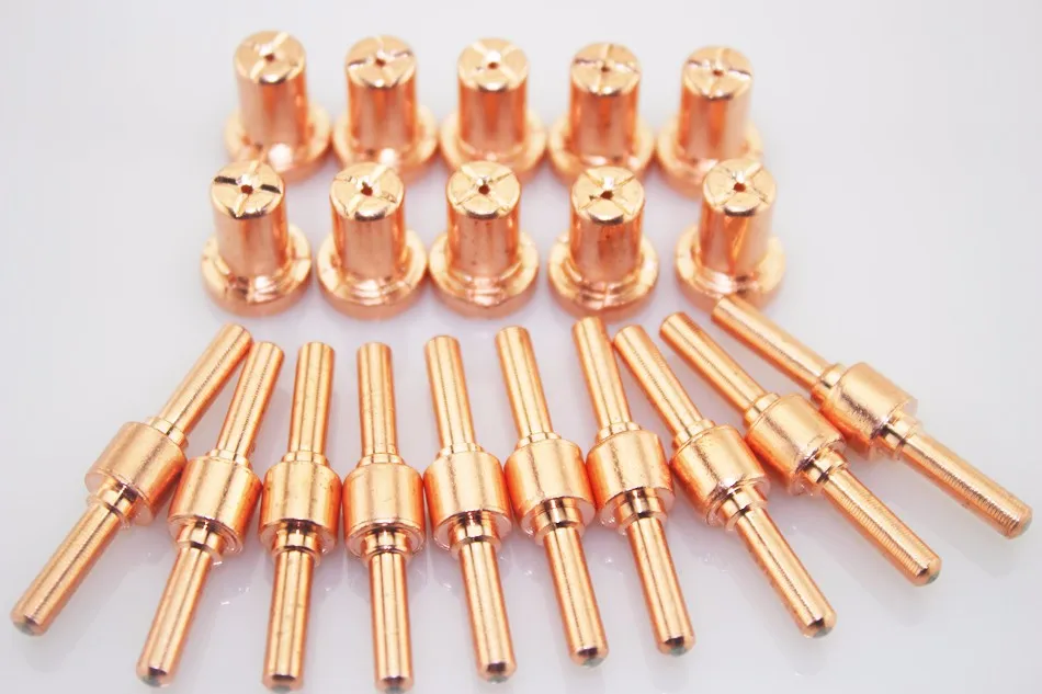 100pcs Consumables Extended(long tips and long electrode) PT-31 for 40A 50A Air Plasma Cutter and CT520 520TSC welding machine
100pcs Consumables Extended(long tips and long electrode) PT-31 for 40A 50A Air Plasma Cutter and CT520 520TSC welding machine