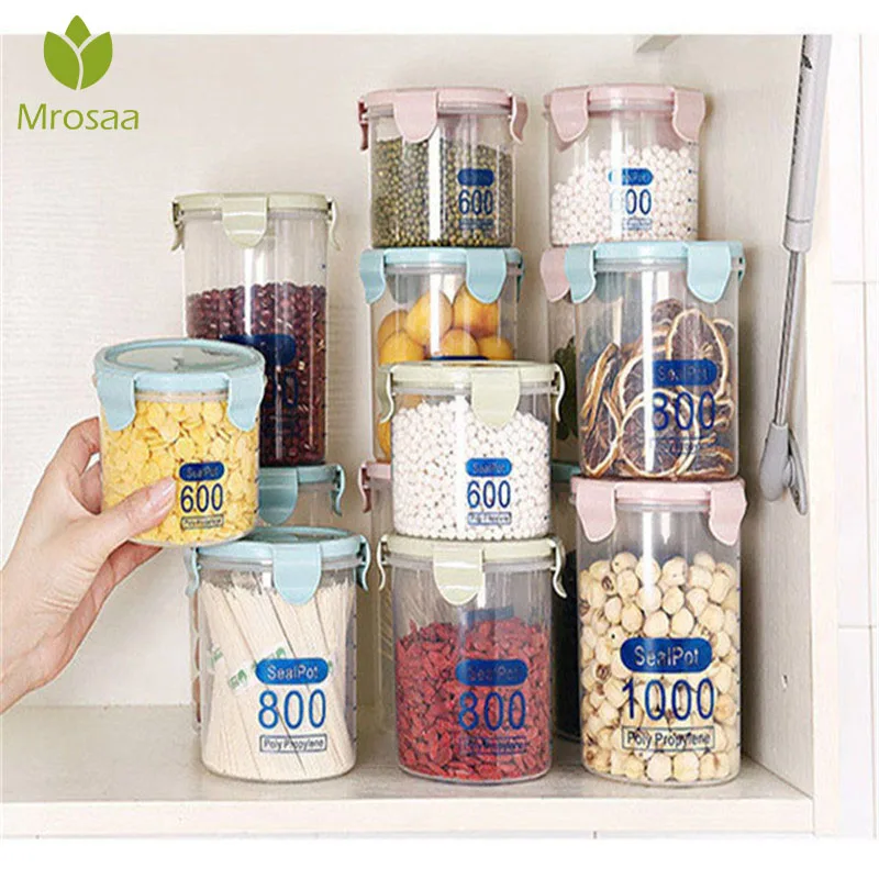 New Household Transparent Plastics Sealed Cans Food Jars Kitchen Cereals Grain Storages Boxes Environmental Protection Materials
New Household Transparent Plastics Sealed Cans Food Jars Kitchen Cereals Grain Storages Boxes Environmental Protection Materials