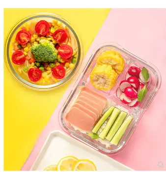 Student bento snack box glass food container kitchen microwave oven glass bowl kids lunch box
Student bento snack box glass food container kitchen microwave oven glass bowl kids lunch box