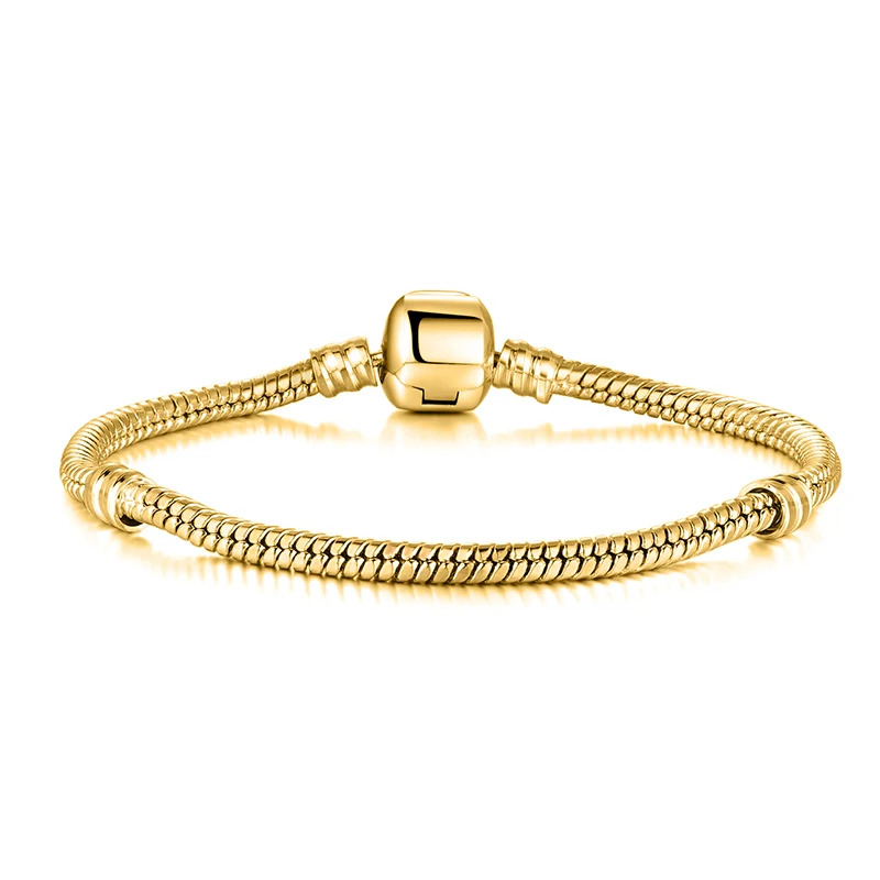 Silver Charm Basic Bracelets For Women Fashion Gold Color Clasp Clip Snake Chain Bracelet for Diy Beads Charms BB021
Silver Charm Basic Bracelets For Women Fashion Gold Color Clasp Clip Snake Chain Bracelet for Diy Beads Charms BB021