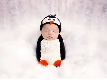 Newborn Monthly Baby Photo Props Outfits Penguin Sleeping Bag for Boy Girls 0-1month
Newborn Monthly Baby Photo Props Outfits Penguin Sleeping Bag for Boy Girls 0-1month