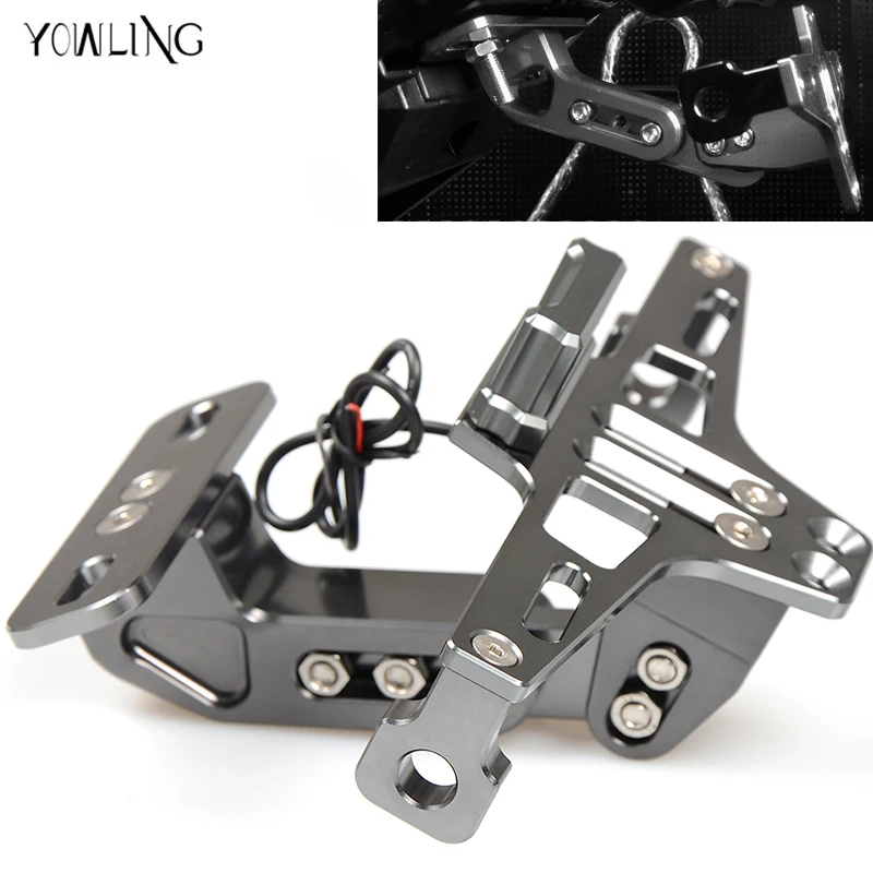 Motorcycle License Plate Bracket Licence Plate Holder Frame Number Plate For YAMAHA R1 2005 2006 KAWASAKI Z1000 Z800 Z750 KTM
Motorcycle License Plate Bracket Licence Plate Holder Frame Number Plate For YAMAHA R1 2005 2006 KAWASAKI Z1000 Z800 Z750 KTM
