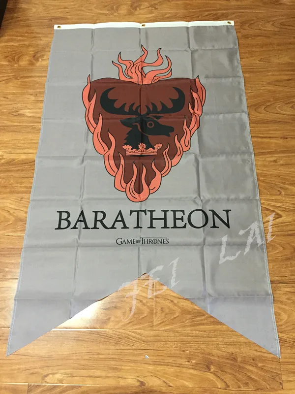 Game Of Thrones Winter Comes baratheon flag 90X150CM with 3 eyelets digital print banner
Game Of Thrones Winter Comes baratheon flag 90X150CM with 3 eyelets digital print banner