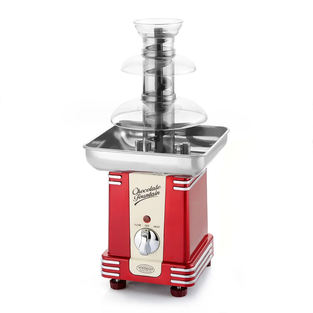 NOSTALGIA ELECTRICS RFF500 Chocolate Fondue Fountain Three-Tier Tower Fondue Pots
NOSTALGIA ELECTRICS RFF500 Chocolate Fondue Fountain Three-Tier Tower Fondue Pots
