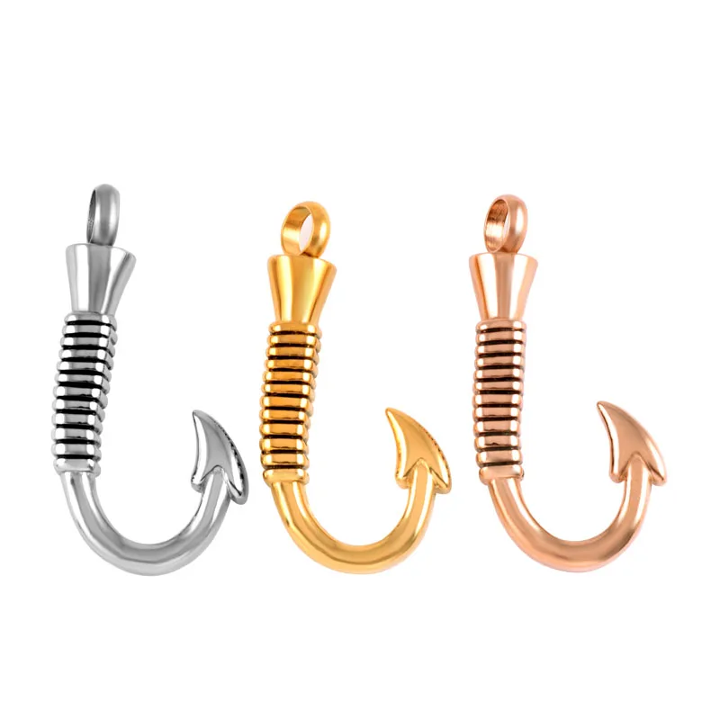 IJD8423 Men's Keepsake Jewelry 316L Stainless Steel Fish Hook Cremation Urn Necklace pendant Ashes Urn Holder Memorial Jewelry
IJD8423 Men's Keepsake Jewelry 316L Stainless Steel Fish Hook Cremation Urn Necklace pendant Ashes Urn Holder Memorial Jewelry