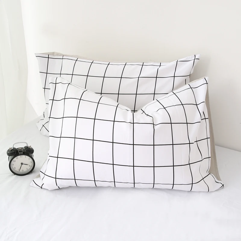 Cilected 1 Piece Black White Plaid Pillow Case Cover Quality Cotton Nordic Bedding Pillow Protector For Home Bedding 48*74cm
Cilected 1 Piece Black White Plaid Pillow Case Cover Quality Cotton Nordic Bedding Pillow Protector For Home Bedding 48*74cm