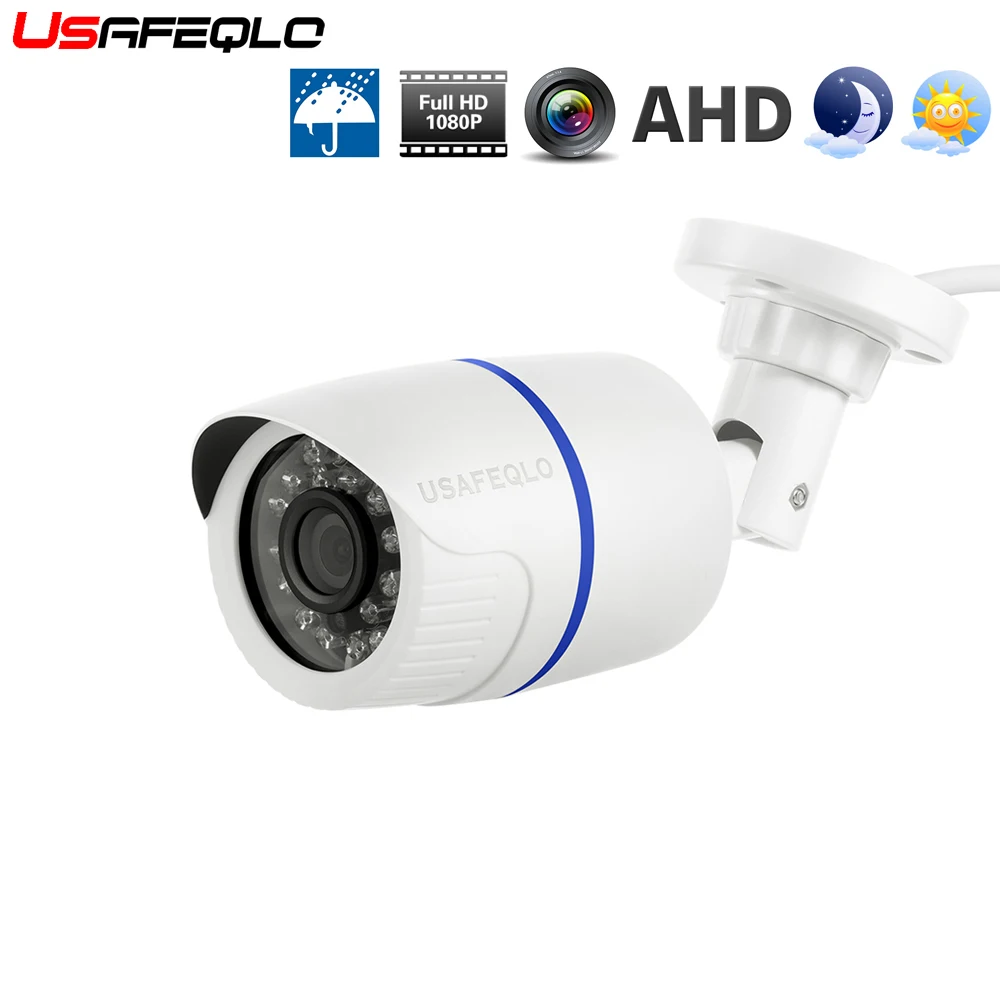 

USAFEQLO AHD camera 1080P 2.0MP Bullet high power array leds camera waterproof night vision IR cut 1/3" cctv serveillance home