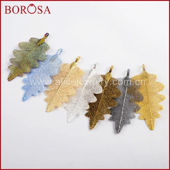 BOROSA 20PCS Titanium Leaf Charm For Jewelry Making, Rainbow Metal Charms Pendant for Women DIY Earrings/Necklace WX928 
BOROSA 20PCS Titanium Leaf Charm For Jewelry Making, Rainbow Metal Charms Pendant for Women DIY Earrings/Necklace WX928