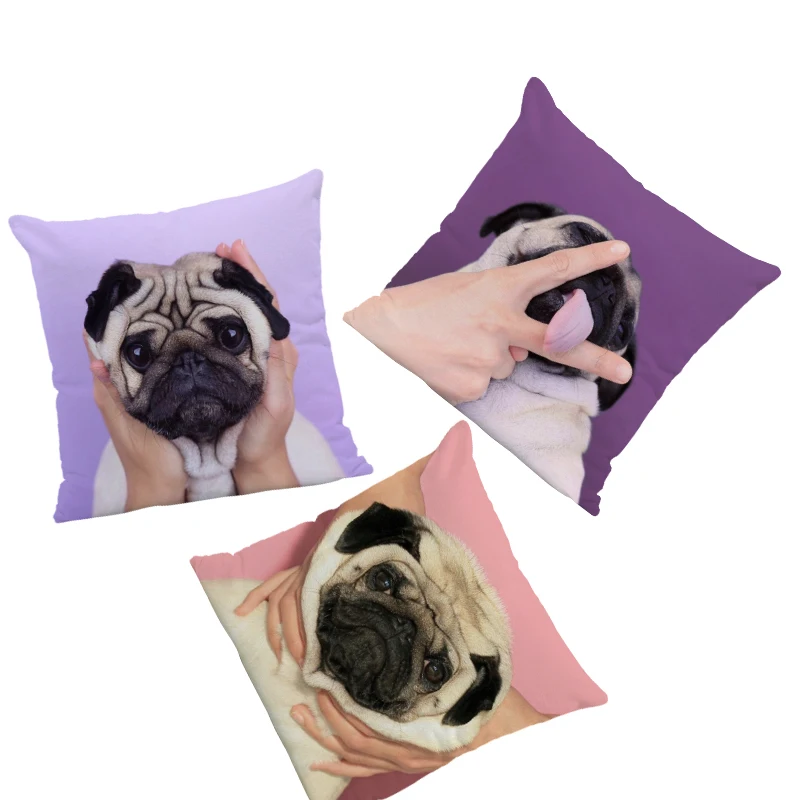 Charming And Funny Pillow Purple Pug Gesture Cartoon Throwing Pillow Living Room 43*43Cm Peach Skin Decoration Cushion Cover
Charming And Funny Pillow Purple Pug Gesture Cartoon Throwing Pillow Living Room 43*43Cm Peach Skin Decoration Cushion Cover