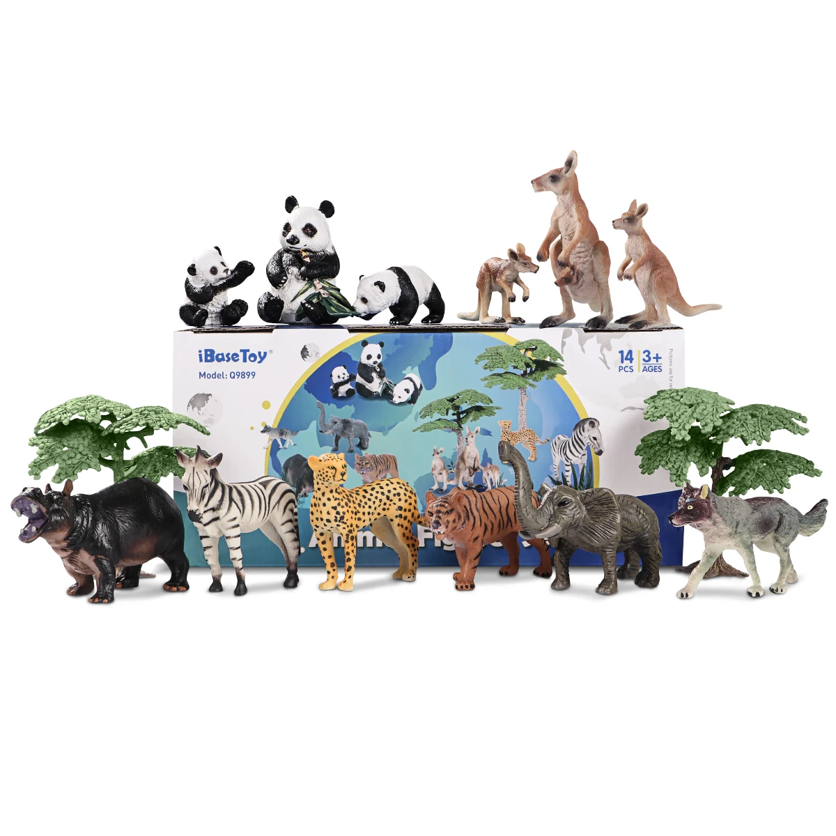 iBaseToy 14PCS Animal Figures Set Realistic Toy Wild Animal Models for Kids and Toddler Educations
iBaseToy 14PCS Animal Figures Set Realistic Toy Wild Animal Models for Kids and Toddler Educations