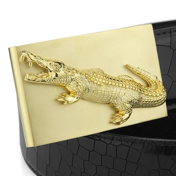 Men's Belts for Business Man Strap Cow Split Leather Crocodile Belt Good High Quality copp Designer Buckles Gifts for Male Jeans
Men's Belts for Business Man Strap Cow Split Leather Crocodile Belt Good High Quality copp Designer Buckles Gifts for Male Jeans
