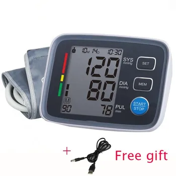 

Digital Arm Blood Pressure Monitor supper thin Health care pulse Monitors large LCD Digital Portable meters sphygmomanometer