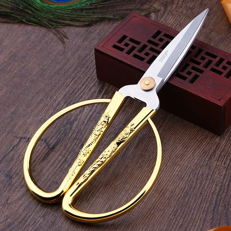Vintage Stainless Steel Embroidery Craft Scissors Sewing Cloth Cutter Gold Zigzag Fabric Scissors for Needlework Accessories C
Vintage Stainless Steel Embroidery Craft Scissors Sewing Cloth Cutter Gold Zigzag Fabric Scissors for Needlework Accessories C