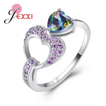 Newest Fashion Rings Anel For Women Girl 925 Sterling Silver Jewelry Hollow Sweet Heart Shiny 3A+ Grade Crystal Drop shipping
Newest Fashion Rings Anel For Women Girl 925 Sterling Silver Jewelry Hollow Sweet Heart Shiny 3A+ Grade Crystal Drop shipping