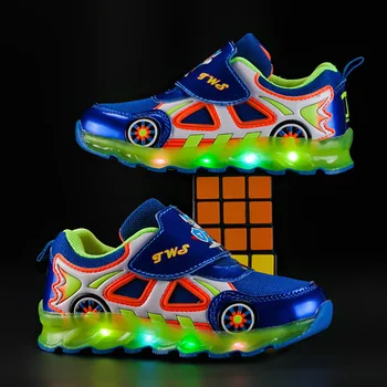 PU leather Breathable glowing luminous sneakers New fashion children LED shoes tenis infantil for children Mesh Running Shoes
PU leather Breathable glowing luminous sneakers New fashion children LED shoes tenis infantil for children Mesh Running Shoes