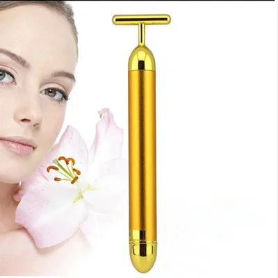 Slimming Face 24k Gold Colour Vibration Facial Beauty Stick Lift Skin Tightening Wrinkle Bar
Slimming Face 24k Gold Colour Vibration Facial Beauty Stick Lift Skin Tightening Wrinkle Bar
