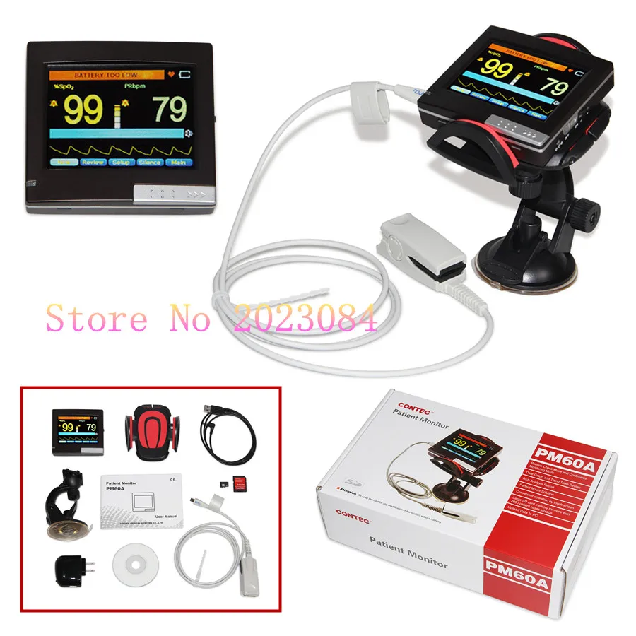 Free Shipping Portable SpO2 Heart Rate Patient Monitor Finger Pulse Oximeter+ USB Software
Free Shipping Portable SpO2 Heart Rate Patient Monitor Finger Pulse Oximeter+ USB Software