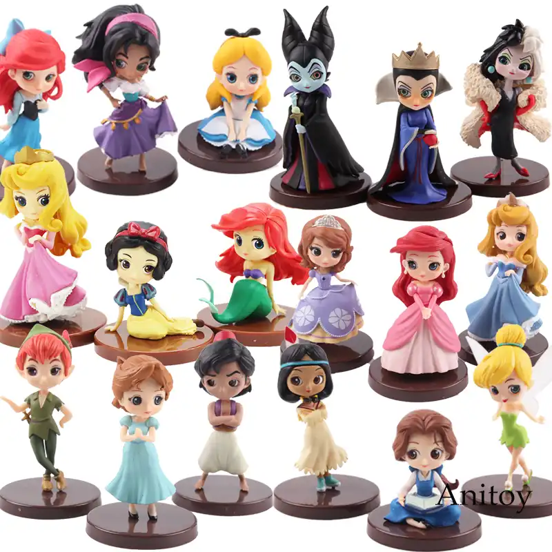 3 ピース セットかわいいq Posket王女人形もつれジャスミン姫pvcアクションフィギュア模型玩具人形 5 8 センチメートル Gooum