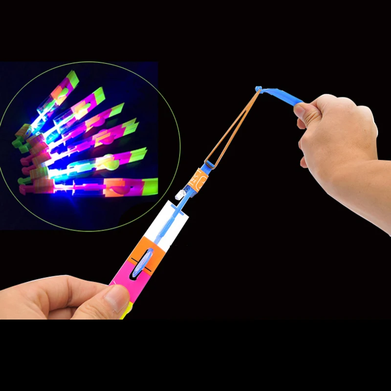50PCS Rocket Flash Arrow Luminous Big Slingshot LED Light Arrows Flash Helicopter Flying Emitting Children's Toys Gift
50PCS Rocket Flash Arrow Luminous Big Slingshot LED Light Arrows Flash Helicopter Flying Emitting Children's Toys Gift