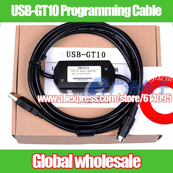 1pcs USB-GT10 Programming Cable For Mitsubishi / GT1020 GT1030 touch screen cable Electronic Data Systems
1pcs USB-GT10 Programming Cable For Mitsubishi / GT1020 GT1030 touch screen cable Electronic Data Systems