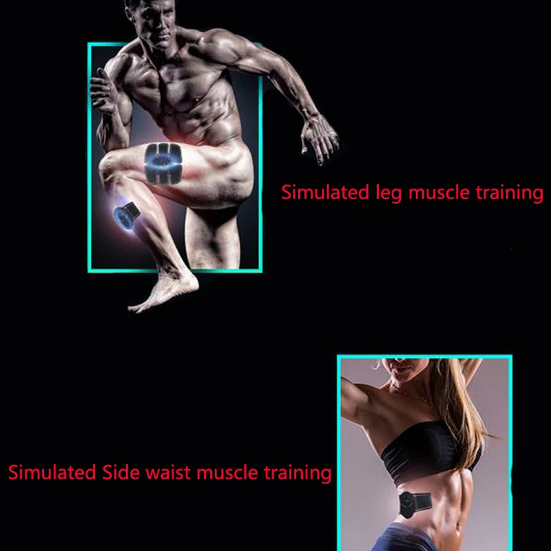 EMS Wireless Muscle Stimulator Trainer Smart Fitness Abdominal Training Pulser Sadoun.com