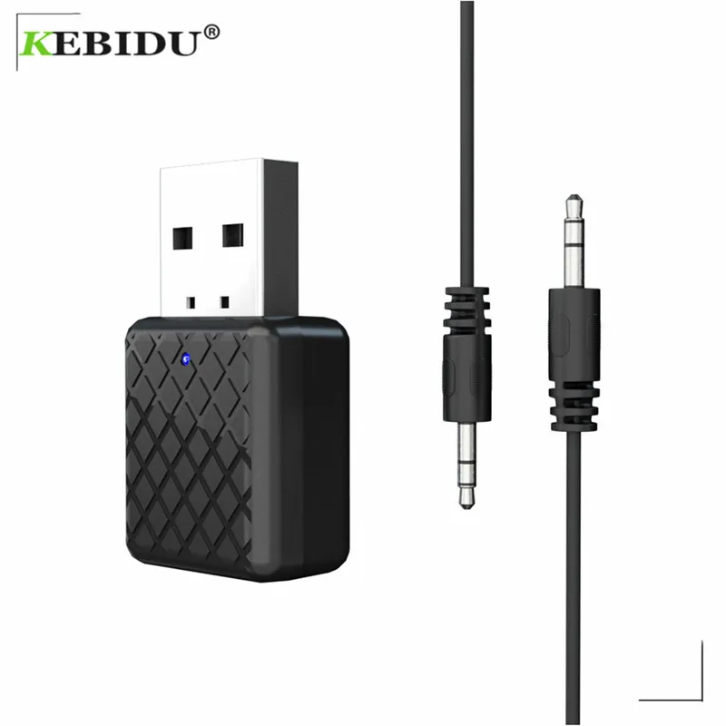KEBIDU Mini USB Bluetooth Adapter 3.5mm AUX Stereo Bluetooth 5.0 Adapter Receiver Transmitter For Car Home TV Heaphone Speaker
KEBIDU Mini USB Bluetooth Adapter 3.5mm AUX Stereo Bluetooth 5.0 Adapter Receiver Transmitter For Car Home TV Heaphone Speaker