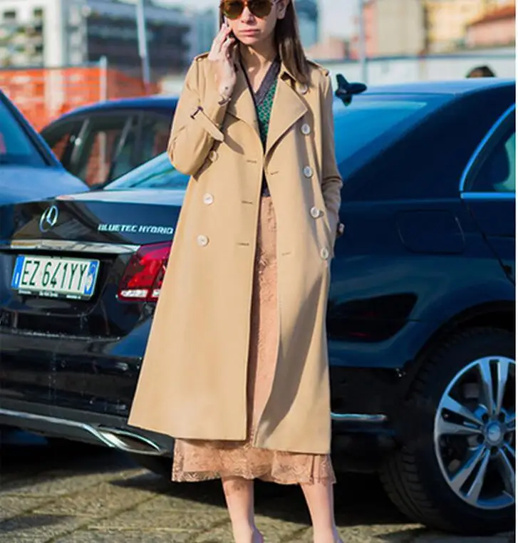 S--6XL HOT 2019 Spring Women New Fashion Easy Leisure Long Double-breasted Trench Coat
S--6XL HOT 2019 Spring Women New Fashion Easy Leisure Long Double-breasted Trench Coat