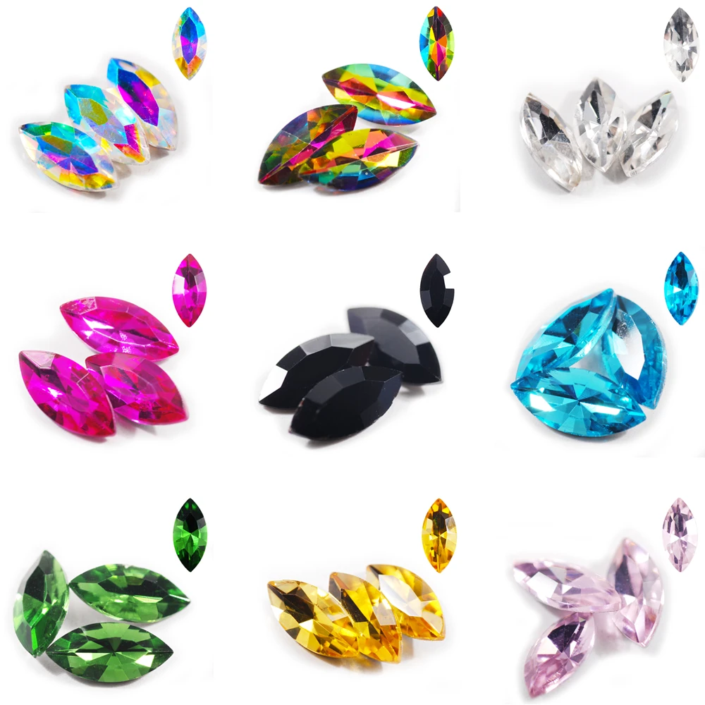 Horse Eye Glass Crystal Glue-On Rhinestones For DIY Clothes Crafts Glitter Crystal Stones, 3 - 32mm Size Selection
Horse Eye Glass Crystal Glue-On Rhinestones For DIY Clothes Crafts Glitter Crystal Stones, 3 - 32mm Size Selection